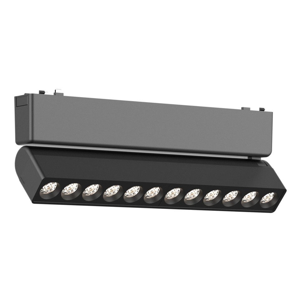 ST675.446.12 Магнитный трековый светильник Черный LED 1*12W 4000K 710Lm Ra>90 IP20 L230xW26xH81 48V