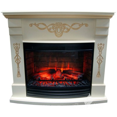 Каминокомплект Inter Flame Идальго с очагом Panoramic 25-30 3D