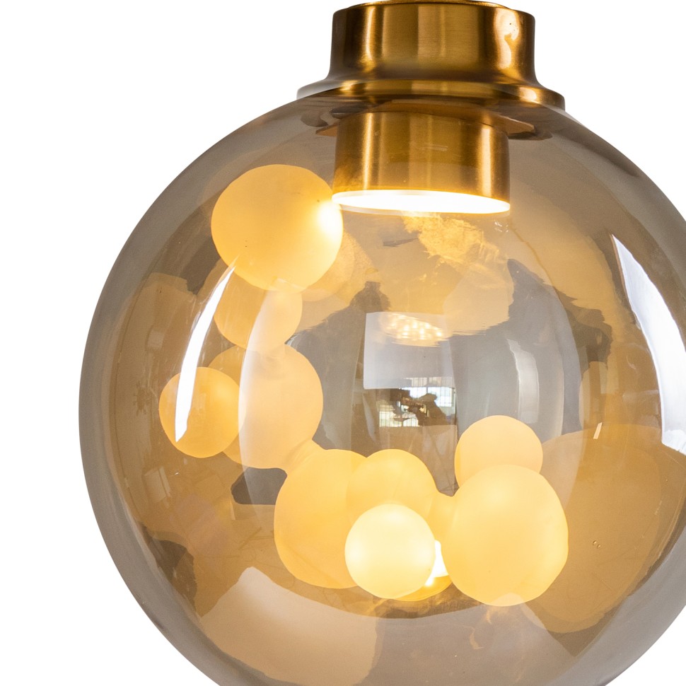 Подвесной светильник Delight Collection KG1148P brass/amber