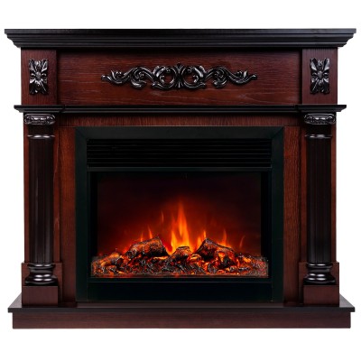 Электрокамин Silvia 26 AO с очагом Moonblaze Deluxe Black