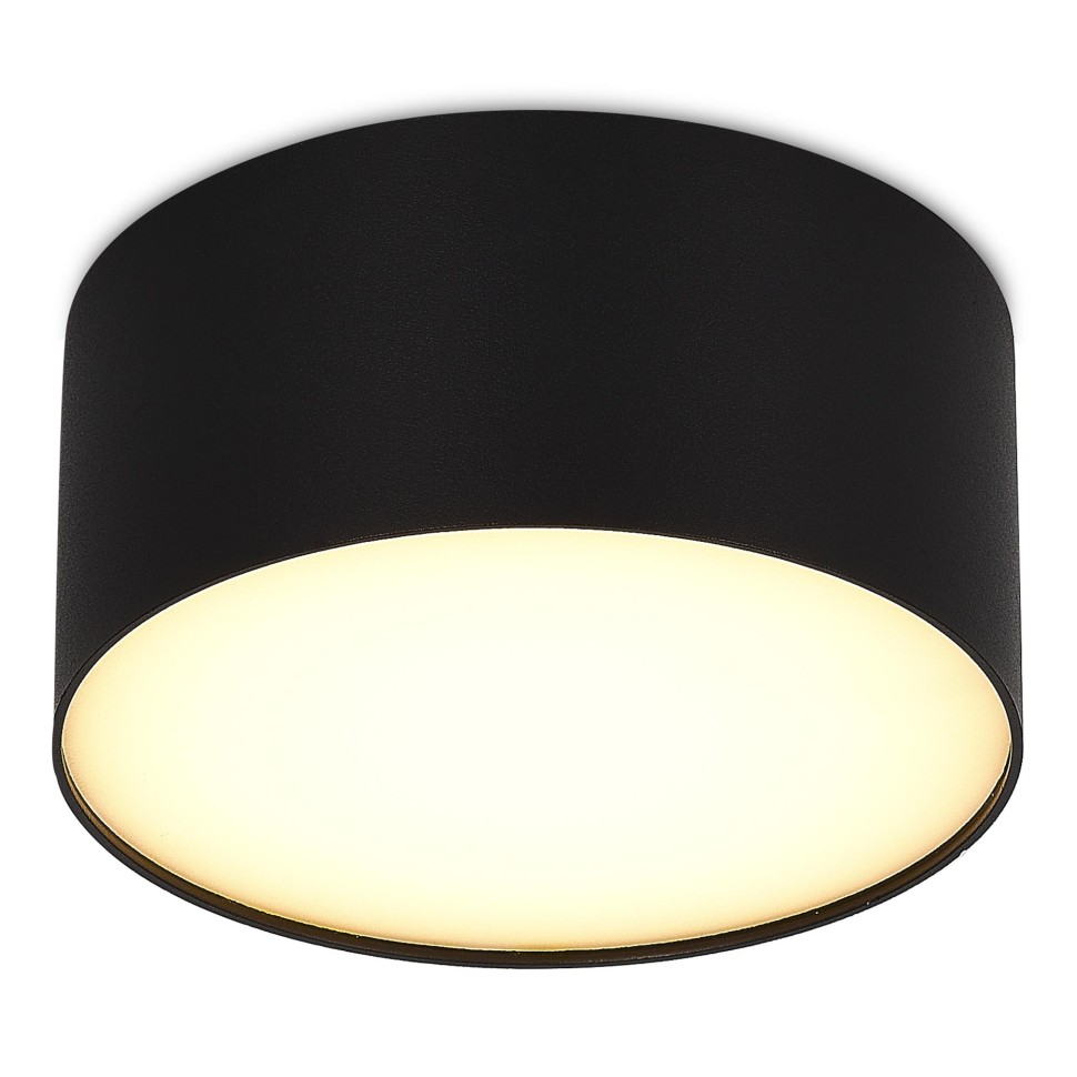 ST606.432.12 Светильник потолочный Черный LED 1*12W 3000K 1 080Lm Ra>85 120° IP20 D120xH55 185-265V