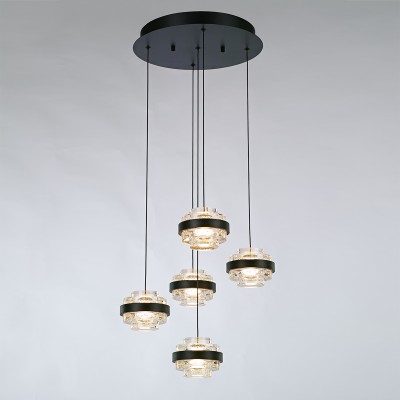 Подвесной светильник Delight Collection MD22030002-5A black/clear