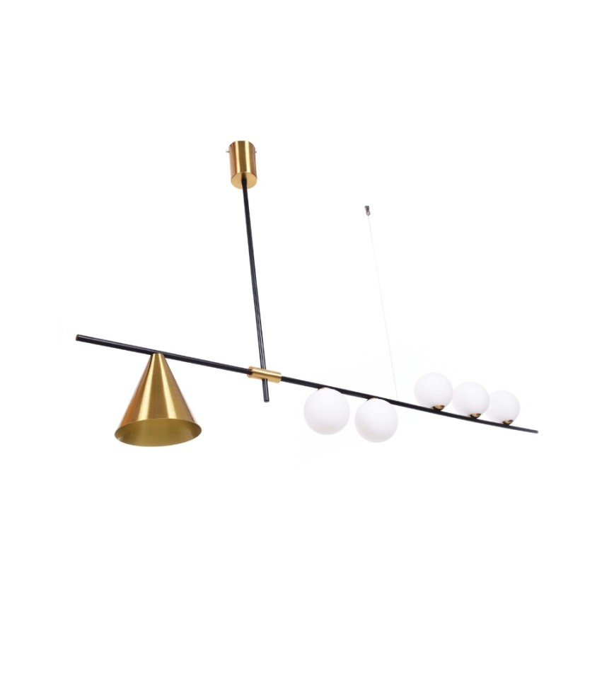 Подвесной светильник Lumina Deco Renzo LDP 6043-6 BK+MD