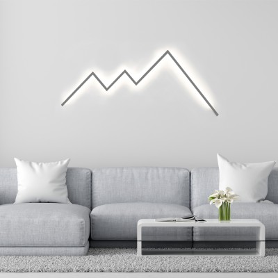 Настенный светильник Luminosa 120 х 50 см, серебро, без вилки 104201