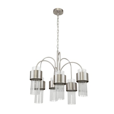 Люстры Подвесные Escada 656/6PL E14*40W Satin nickel