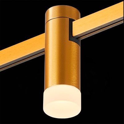 ST812.206.03 Магнитный трековый светильник FARM Золотистый LED 1*3W 3000K 93Lm Ra90 120 IP20 D29xH90