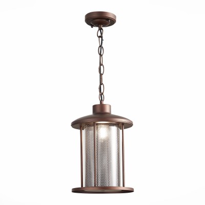 SL080.403.01 Светильник уличный подвесной ST-Luce Темный кофе/Прозрачный, Темный кофе E27 1*60W