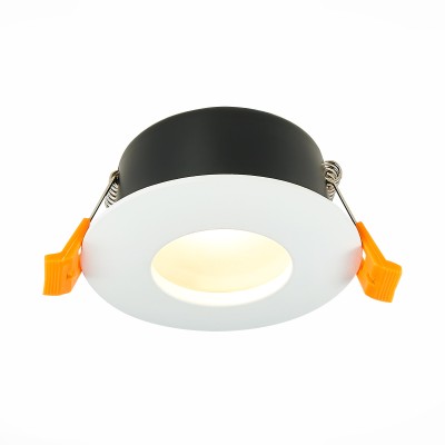 ST213.508.01 Св-к встр. Белый GU10 1*50W  IP44 D84xH50 220V Без ламп