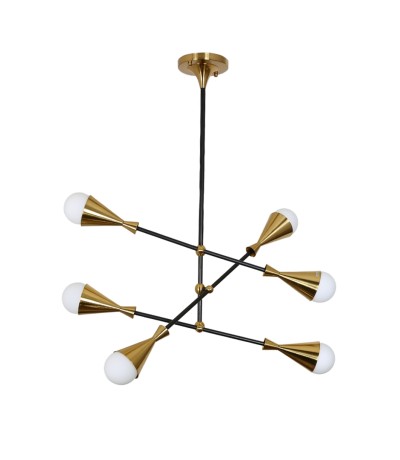 Подвесной светильник Lumina Deco Valpina LDP 6029-6 BK+MD