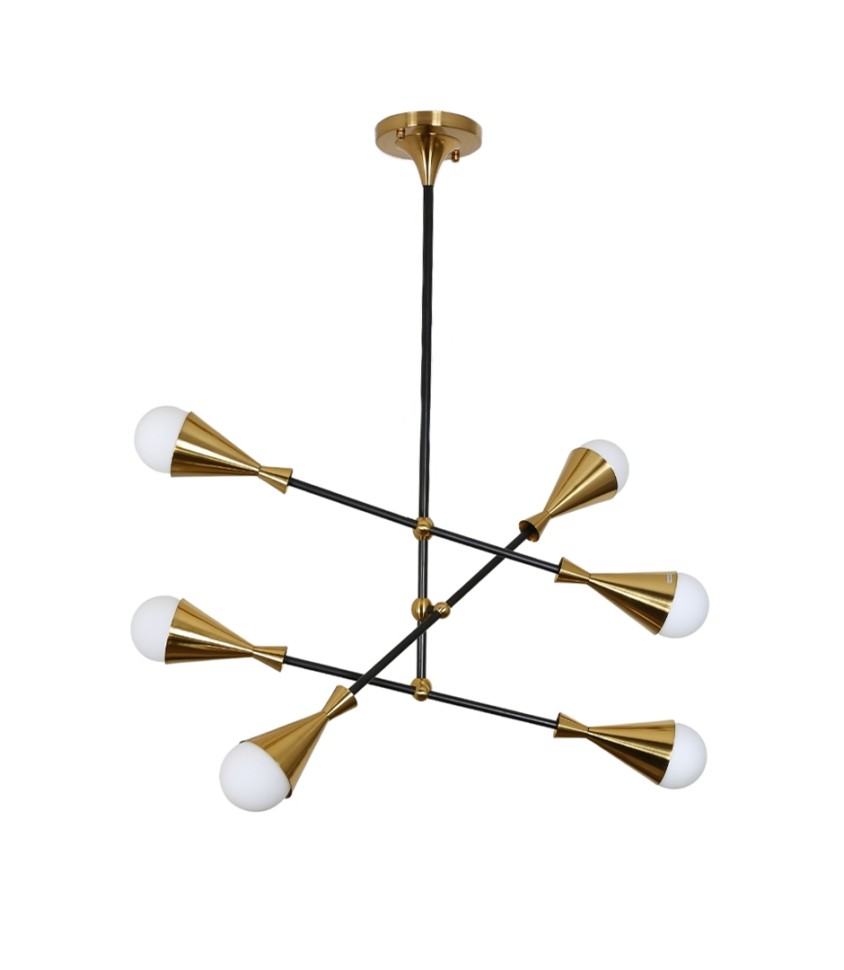 Подвесной светильник Lumina Deco Valpina LDP 6029-6 BK+MD