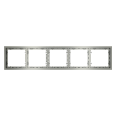 Рамка пластиковая VOLTUM S70 на 5 постов, (сталь)