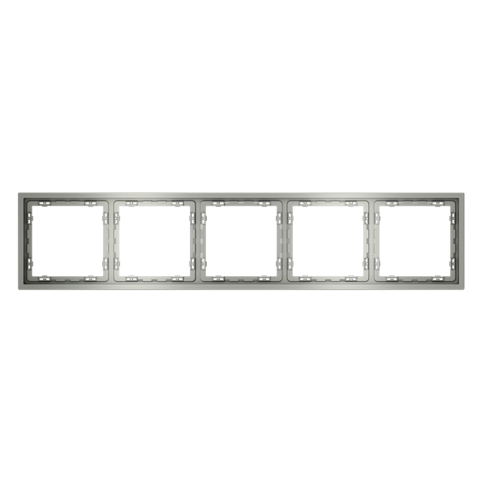 Рамка пластиковая VOLTUM S70 на 5 постов, (сталь)
