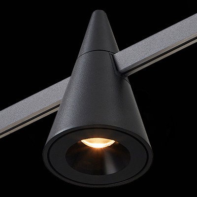 ST813.406.05 Магнитный трековый светильник FARM Черный LED 1*5W 3000K 325Lm Ra90 60 IP20 D70xH115 24