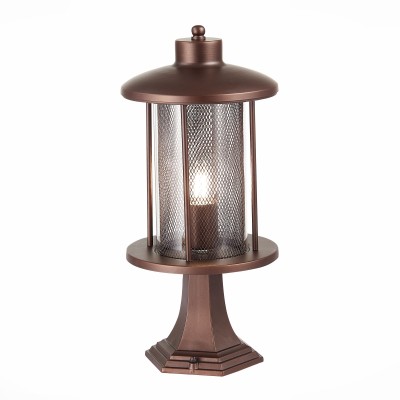 SL080.405.01 Светильник уличный наземный ST-Luce Темный кофе/Прозрачный, Темный кофе E27 1*60W