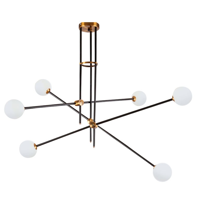 Люстра Delight Collection 9389P/6 black/gold