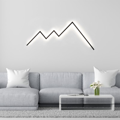 Настенный светильник Luminosa 120 х 50 см, черный, с вилкой 104103