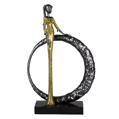 Статуэтка настольная ArtHomeDecor PRETTY WOMAN 7404 BLACK &amp; GOLD