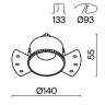 Встраиваемый светильник Technical DL051-01-GU10-RD-WB
