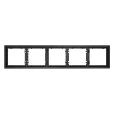Рамка пластиковая VOLTUM S70 на 5 постов, (графит)