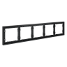 Рамка пластиковая VOLTUM S70 на 5 постов, (графит)