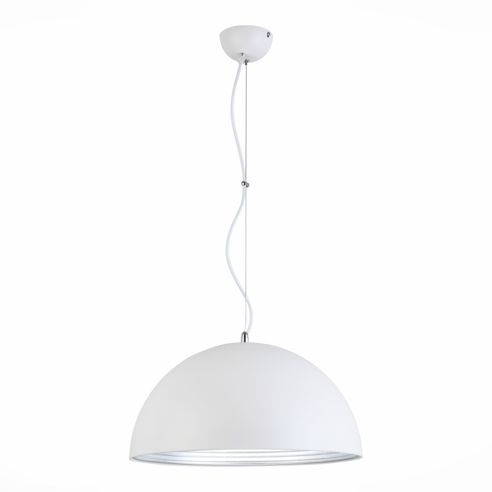 SL279.503.01 Светильник подвесной ST-Luce Белый/Белый, Серебристый E27 1*60W