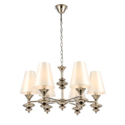 SL1137.103.06 Светильник подвесной Никель/Белый E14 6*40W