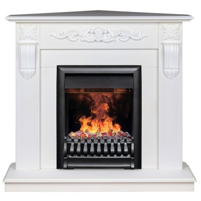 Электрокамин Dominica Corner WT с очагом 3D Oregan