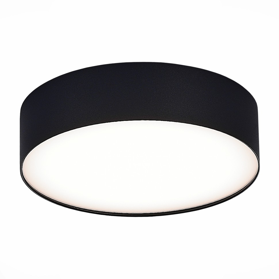 ST606.442.27 Светильник потолочный Черный LED 1*27W 4000K 2 430Lm Ra>90 120° IP20 D220xH55 185-265V
