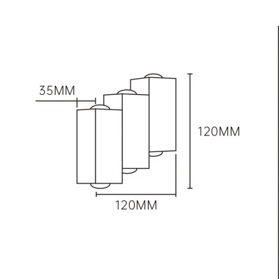 Настенные светильники  Escada 30005W/01 LED*6W IP54 Black