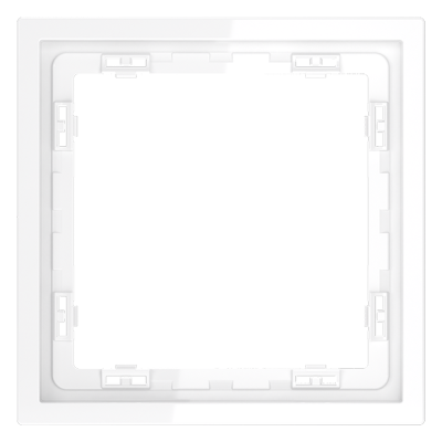 Рамка пластиковая VOLTUM S70 на 1 пост, (белый глянцевый)