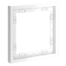 Рамка пластиковая VOLTUM S70 на 1 пост, (белый глянцевый)