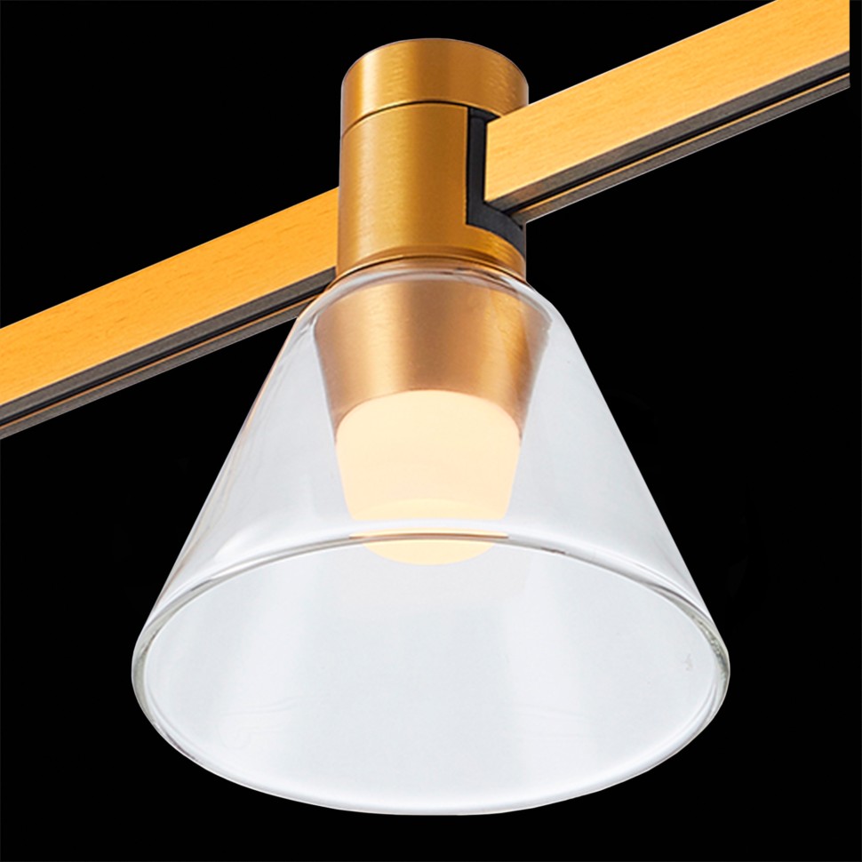 ST814.206.03 Магнитный трековый светильник FARM Золотистый LED 1*3W 3000K 89Lm Ra90 120 IP20 D90xH10