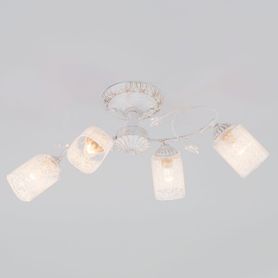 Накладная люстра Eurosvet 30053/4 белый с золотом