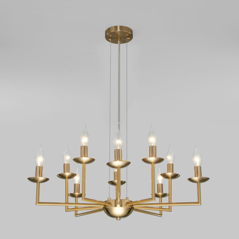 Подвесная люстра Eurosvet 60150/10 латунь