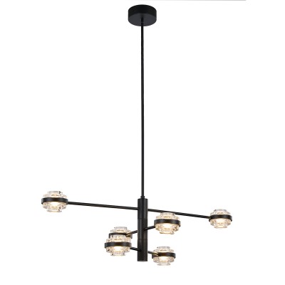 Люстра Delight Collection MX22030002-6A black/clear