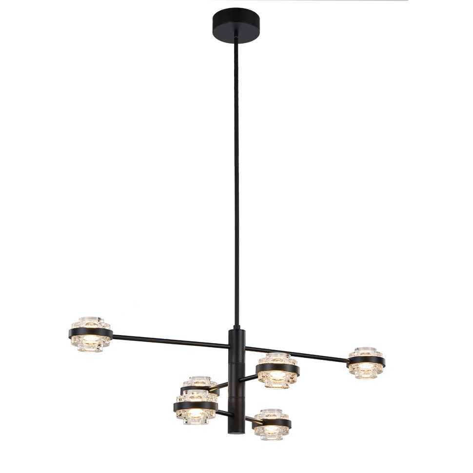 Люстра Delight Collection MX22030002-6A black/clear