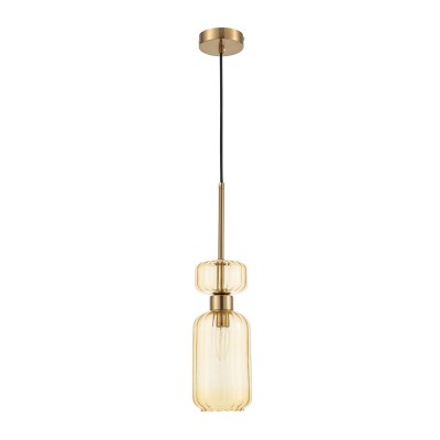 Светильники Подвесные Escada 1141/1S E14*60W Antigue copper/Amber