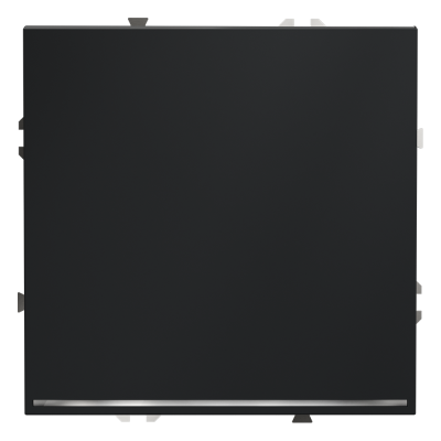 Проходной переключатель встраиваемый VOLTUM S70 одноклавишный с подсветкой 10А, (графит)