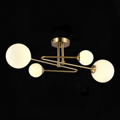 SLE2211-302-04 Светильник потолочный Латунь/Белый G9 LED 4*5W