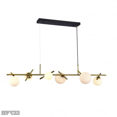 Светильник подвесной iLamp Golden 2134-6L BR+MBK
