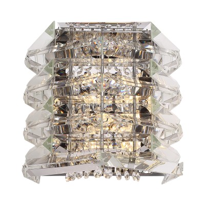 SL6137.101.02 Светильник настенный ST-Luce никель/прозрачный E14 2*40W