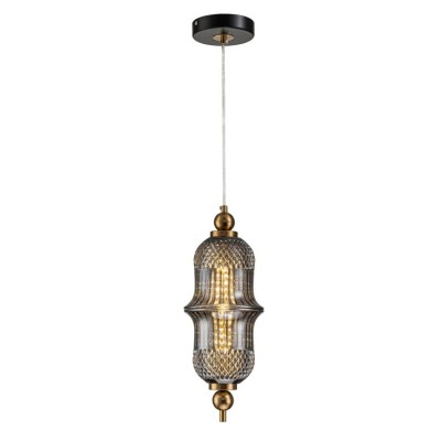 Светильник подвесной Belfast Herbison A1953 / B / A3 GR GL Золотой / Стекло / Серый