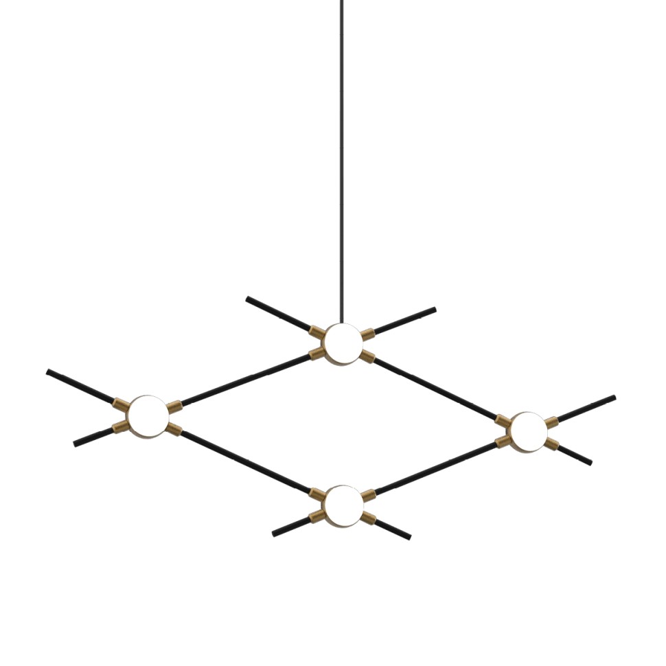 Люстра Delight Collection MD18001067-4A  black/gold