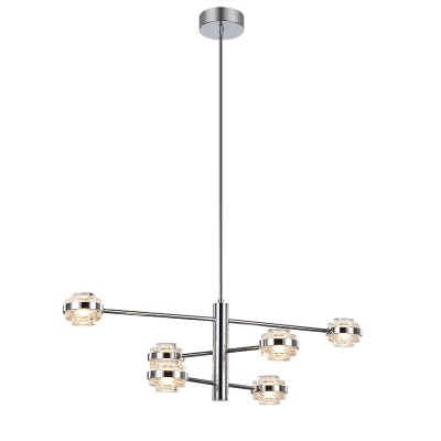 Люстра Delight Collection MX22030002-6A chrome/clear