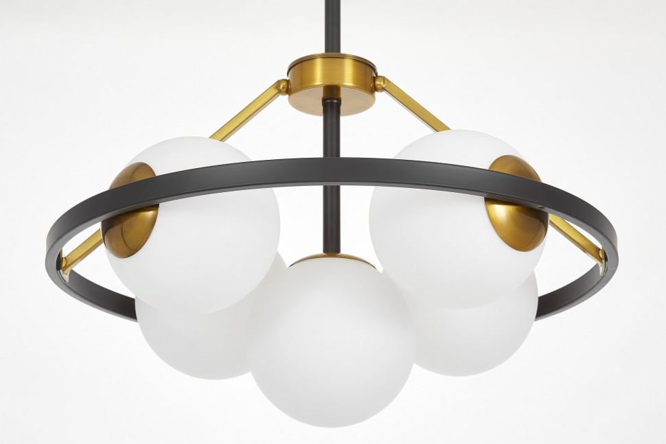 Подвесной светильник Lumina Deco Donzano LDP 8034-5 BK+WT