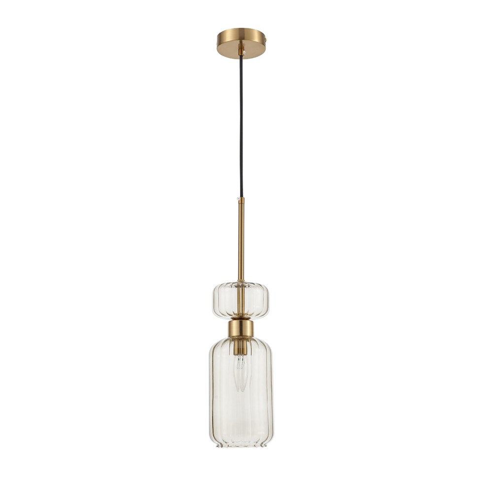 Светильники Подвесные Escada 1141/1S E14*60W Antigue copper/Beige