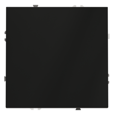 Выключатель с самовозвратом встраиваемый VOLTUM S70 одноклавишный 10А, (черный матовый)