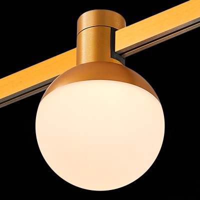 ST815.206.05 Магнитный трековый светильник FARM Золотистый LED 1*5W 3000K 89Lm Ra90 120 IP20 D75xH10