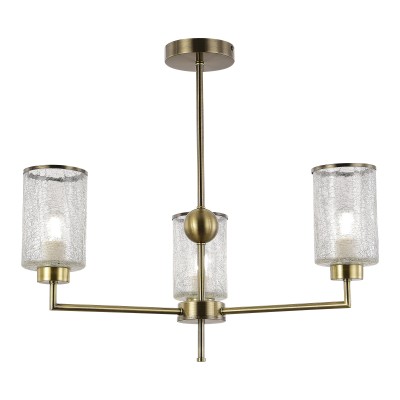 SLE1046-302-03 Светильник потолочный Бронза/Прозрачный E27 3*60W