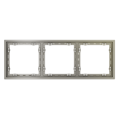 Рамка пластиковая VOLTUM S70 на 3 поста, (шелк)